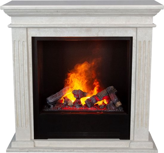 Xaralyn Cadiz elektrische haard Cassette 600 wit natuursteen
