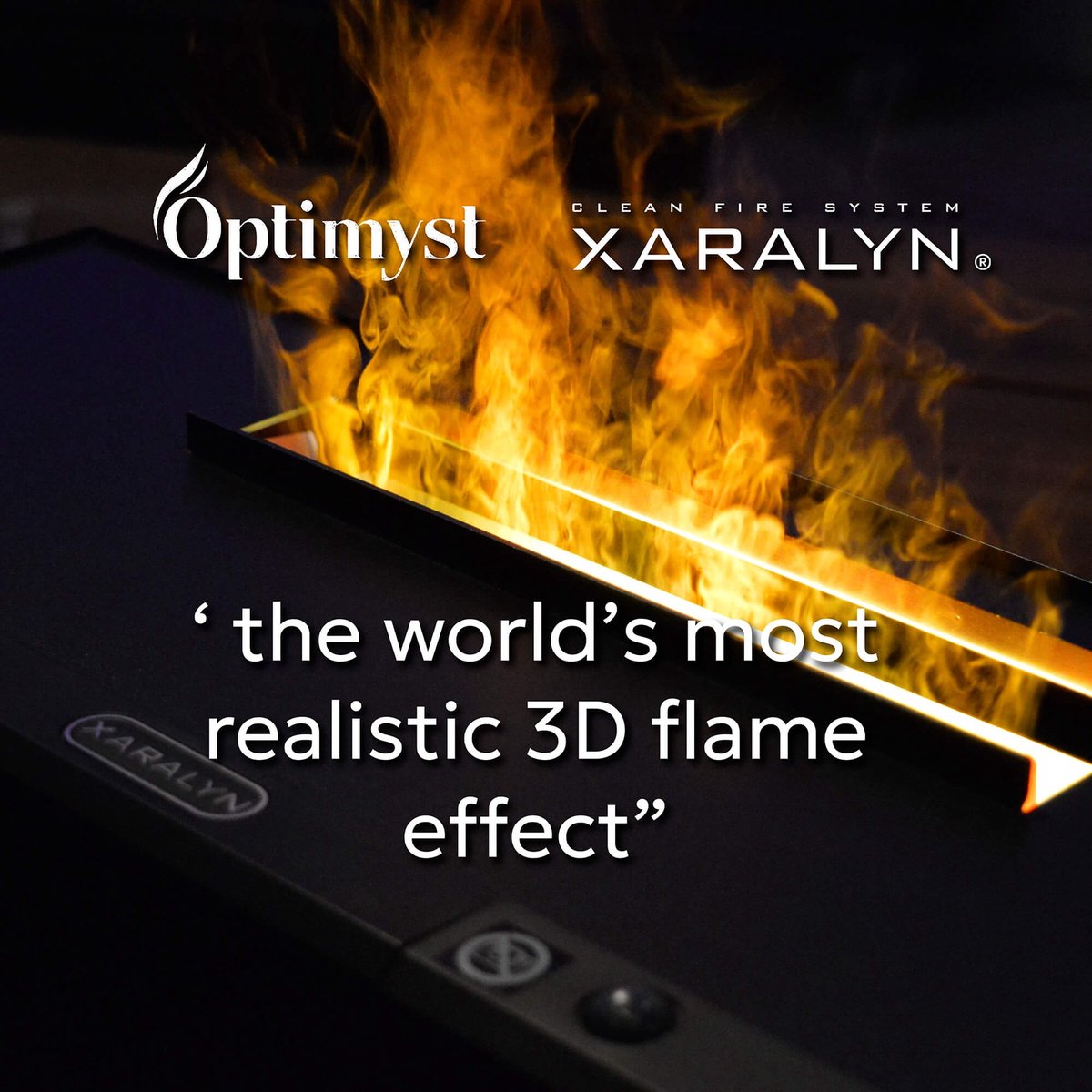 Xaralyn Cassette 400 elektrische inbouwhaard Eco Opti-Myst