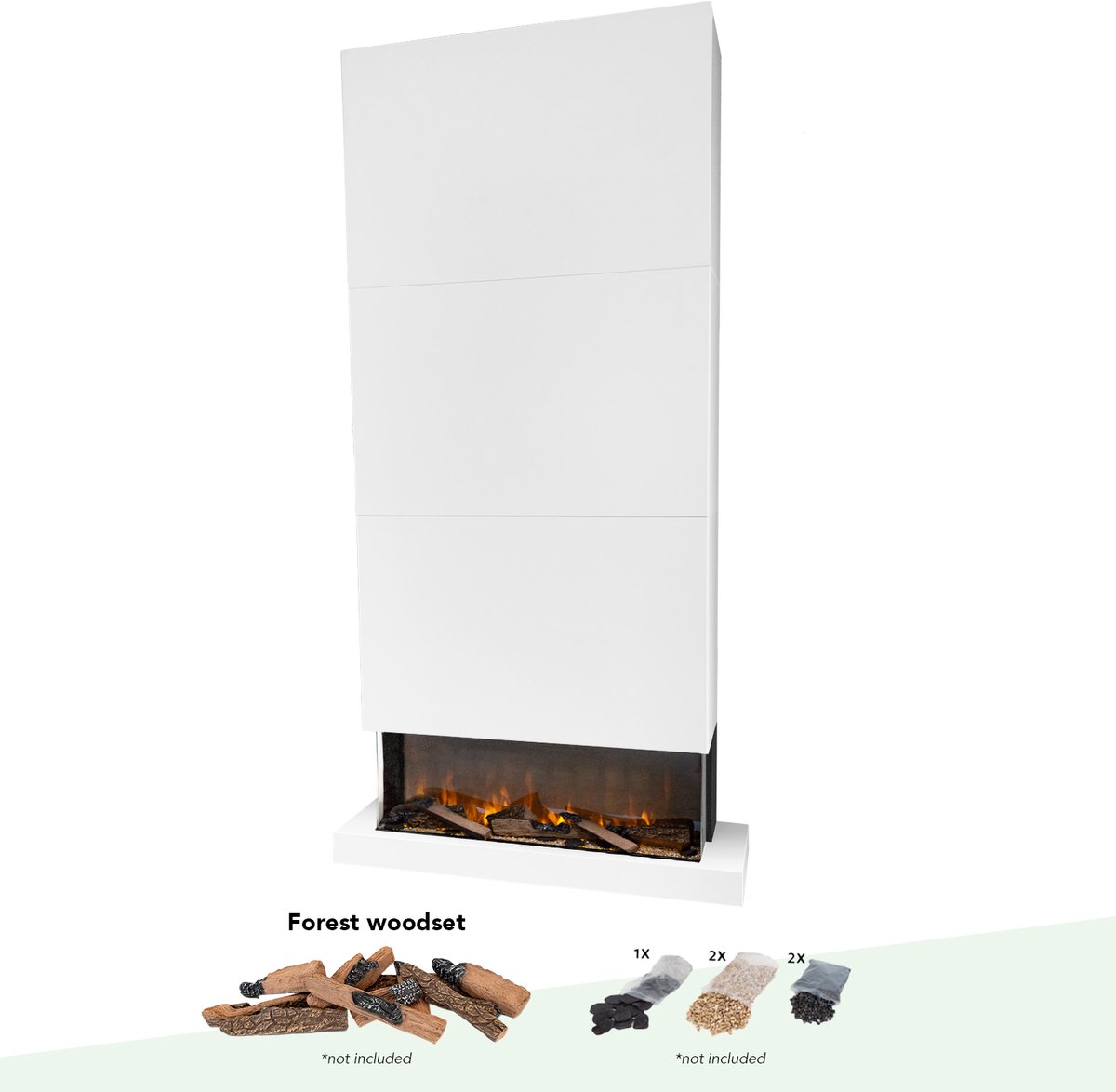 Xaralyn Disegno 120XLW elektrische wandhaard wit