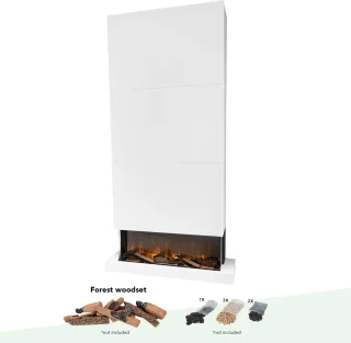 Xaralyn Disegno 120XLW elektrische wandhaard wit