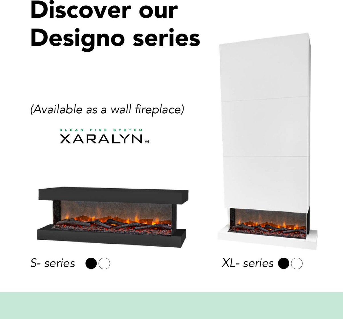 Xaralyn Disegno 120XLW elektrische wandhaard wit