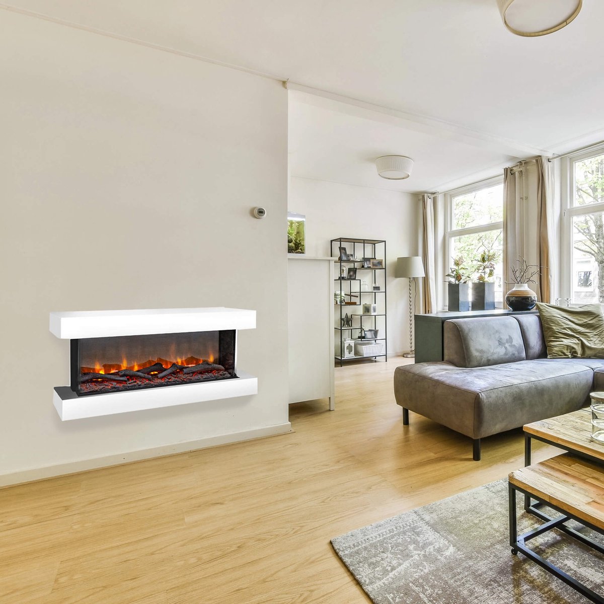Xaralyn Disegno 90SW elektrische wandhaard wit