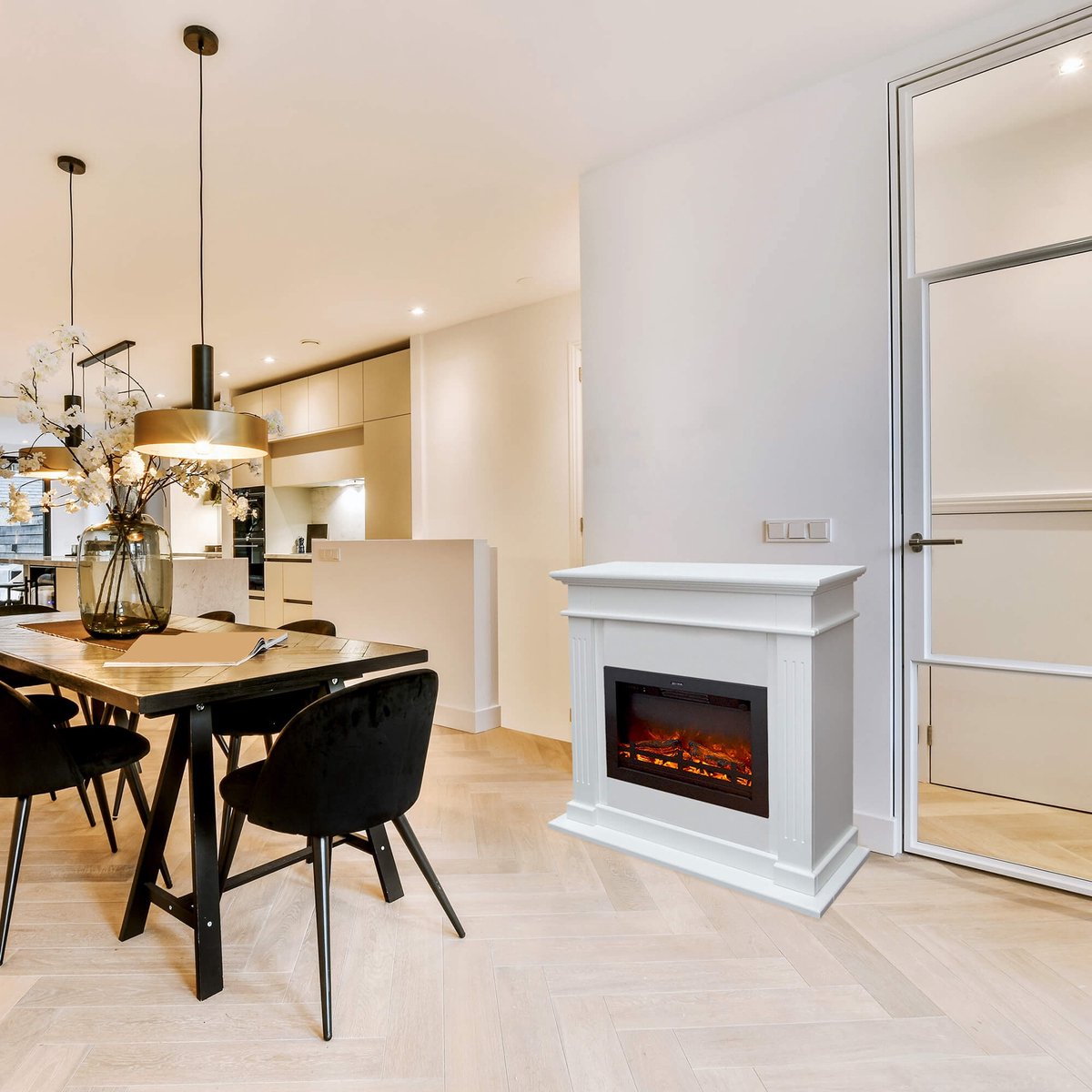 Xaralyn Elda EFL-MDW elektrische open haard wit