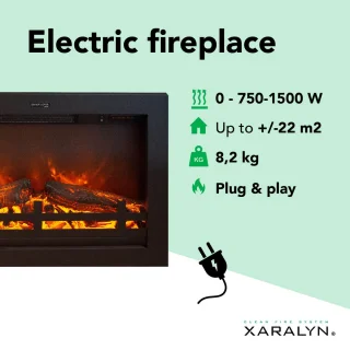 Xaralyn Flandria elektrische inbouwhaard