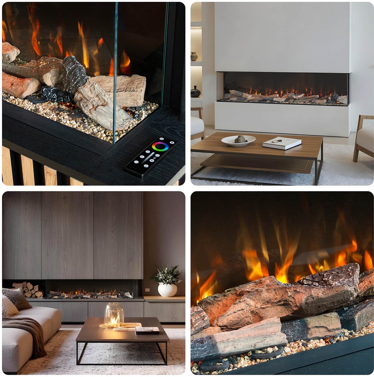 Xaralyn Fogo Forest 124 Cinewall inbouwhaard