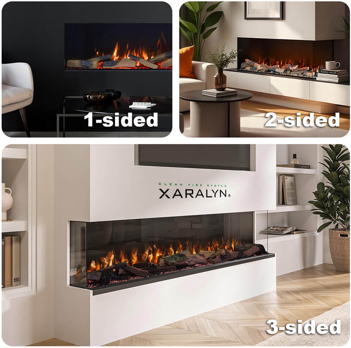 Xaralyn Fogo Forest 124 Cinewall inbouwhaard