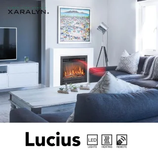 Xaralyn Lucius elektrische LED inbouwhaard 1400W