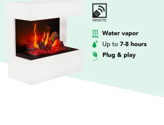 Xaralyn Nova EW elektrische wandhaard wit Opti-Myst 400