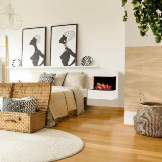 Xaralyn Nova EW elektrische wandhaard wit Opti-Myst 400