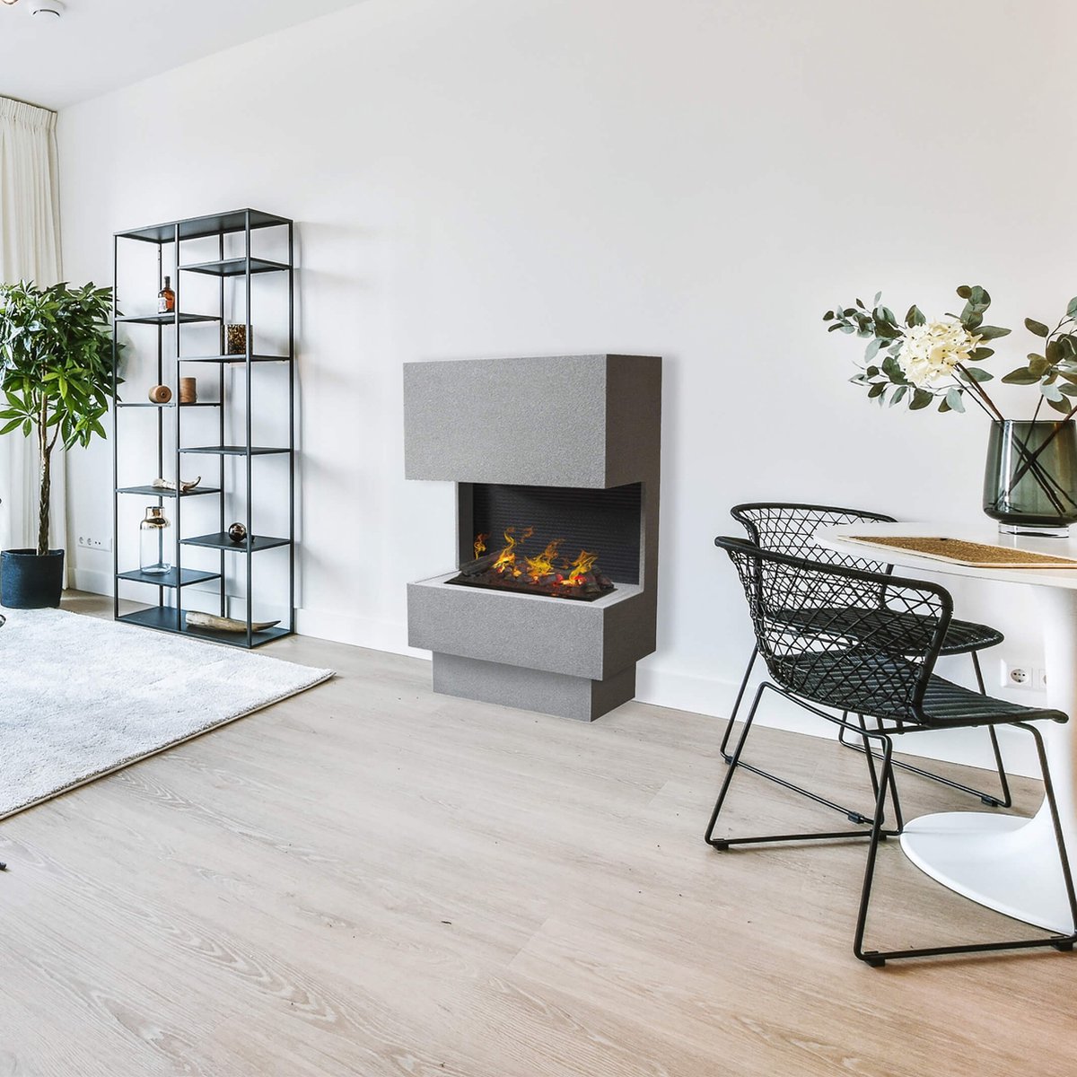 Xaralyn Nuoro elektrische open haard betonlook