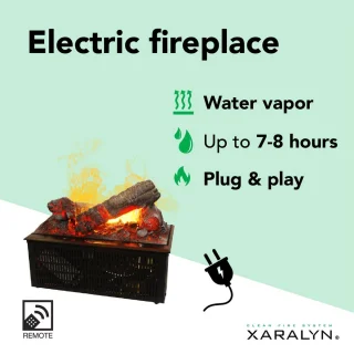 Xaralyn Quero EG elektrische wandhaard Opti-Myst 400 zwart