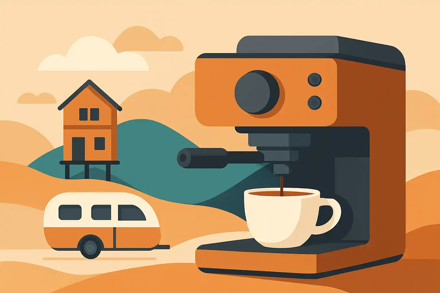Compact maar krachtig: de opkomst van mini-espressomachines voor tiny houses en campers