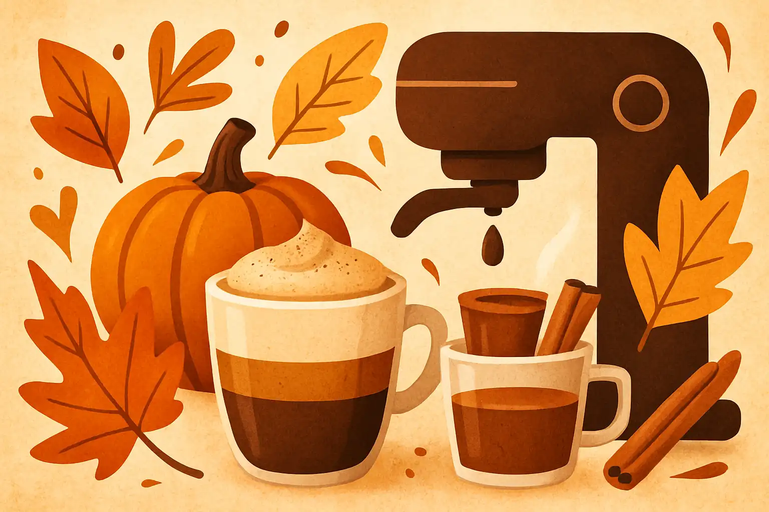 Herfst-espresso: van pompoenlatte tot kaneelshots – recepten die je machine tot leven brengen