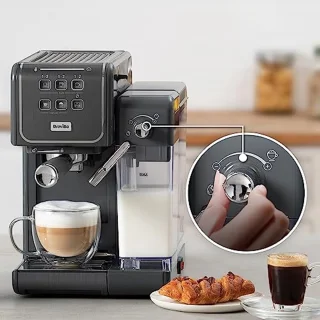 Espressomachine met Automatische Melkopschuimer voor Koffie, Cappuccino en Latte
