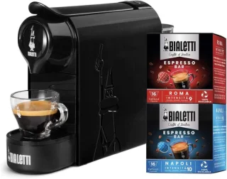 Espressomachine met 32 capsules - compact en modern