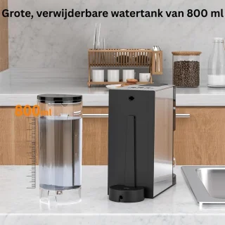 CLVP® Espressomachine - Koffiezetapparaat - Koffiemachines - Zwart en Grijs