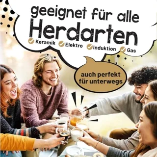Premium espressomachine voor 4 kopjes, 200 ml, roestvrij staal, mokkakan, espressokan geschikt voor alle warmtebronnen en vaatwasmachinebestendig