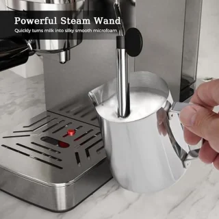 Espressomachine met 20 stangen en melkopschuimer voor cappuccino en koffie