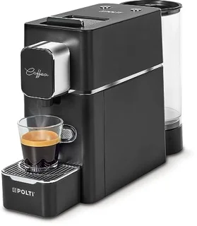 Espressomachine voor E.S.E. 44 mm, 0,85 l tank, zwart, korte en lange espresso