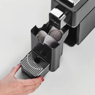 Espressomachine voor E.S.E. 44 mm, 0,85 l tank, zwart, korte en lange espresso