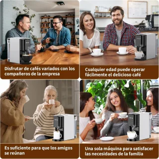4-in-1 capsulekoffiezetapparaat met hoge druk en automatische uitschakeling