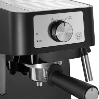 White-Label® Espressomachine - Koffiezetapparaat - Koffiemachines - Zwart en Zilver