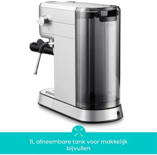CLVP® Espressomachine - Koffiezetapparaat - Koffiemachines - Zilver