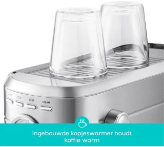CLVP® Espressomachine - Koffiezetapparaat - Koffiemachines - Zilver