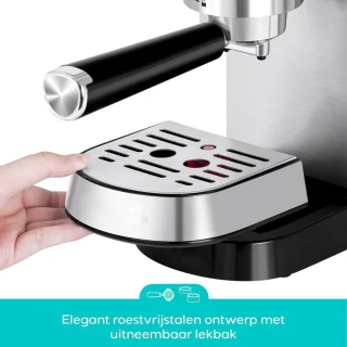 CLVP® Espressomachine - Koffiezetapparaat - Koffiemachines - Zilver
