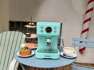 2-in-1 espressomachine blauw