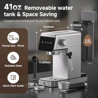 2-in-1 latte- en espressomachine