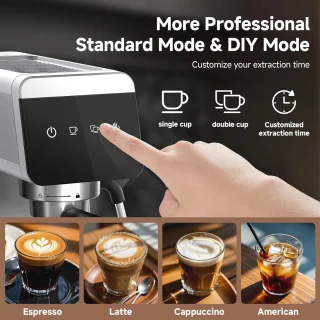 2-in-1 latte- en espressomachine