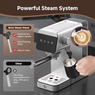 2-in-1 latte- en espressomachine