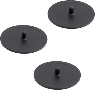 3 stuks zwarte blinde filter backflush schijven voor koffiemachine
