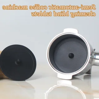 3 stuks zwarte blinde filter backflush schijven voor koffiemachine