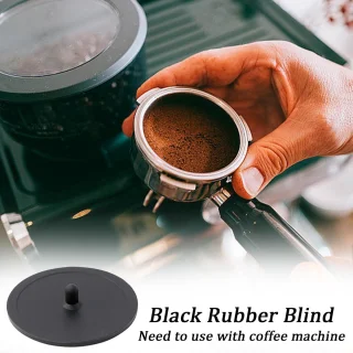 3 stuks zwarte blinde filter backflush schijven voor koffiemachine