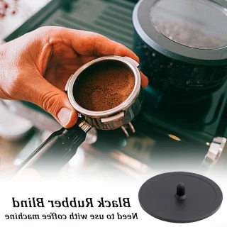 3 stuks zwarte blinde filter backflush schijven voor koffiemachine