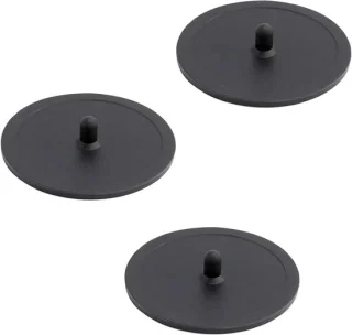 3 stuks zwarte blinde filter backflush schijven voor koffiemachine
