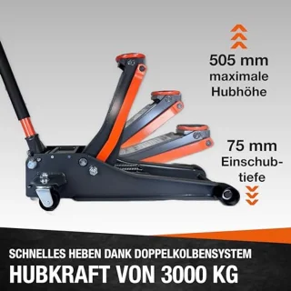 4T Trolleyjack - Hydraulisch dubbelpiston
