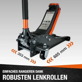 4T Trolleyjack - Hydraulisch dubbelpiston