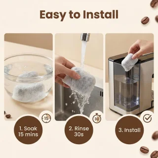 6 stuks waterfilters voor koffiezetapparaten, compatibel met 7313285779
