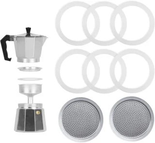 8 espressomachine-onderdelen voor 3 kopjes