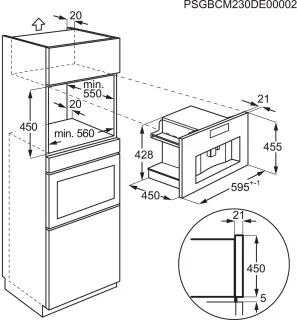 AEG KKK994500M inbouwkoffiemachine 45 cm