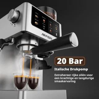 AIRMSEN Espressomachine Huishoudelijk