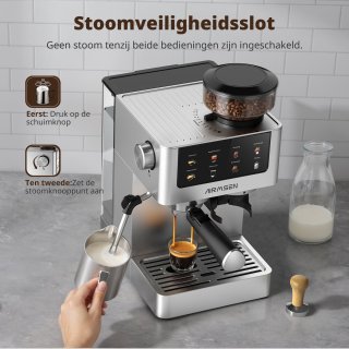 Wat vinden we goed aan de AIRMSEN Espressomachine Huishoudelijk