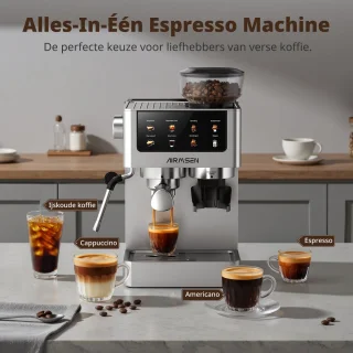 AIRMSEN Espressomachine Huishoudelijk