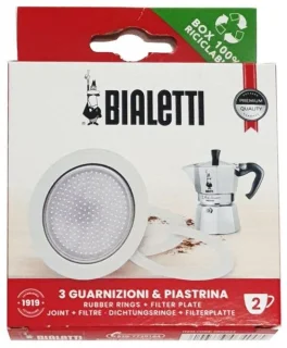 Aluminium espressomachine - wit