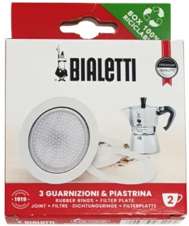 Aluminium espressomachine - wit