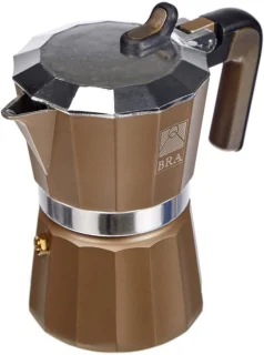 Aluminium koffiemachine, 3 kopjes