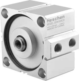 Aluminium pneumatische cilinder 20 x 100 mm 3/8" poort